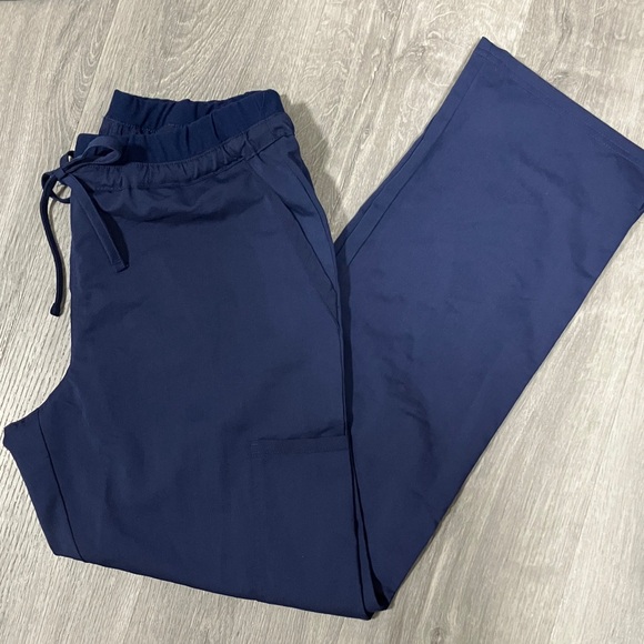 Navy Blue Drawstring Pants - Picture 1 of 8